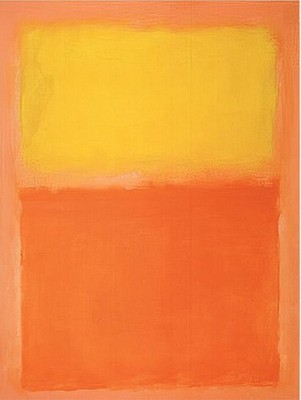 Mark Rothko orange auf gelb großes Poster