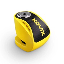 Kovix Overloard KNS6 6mmPin Alarm Mini Disc Lock Motorcycle Security-Yellow120dB