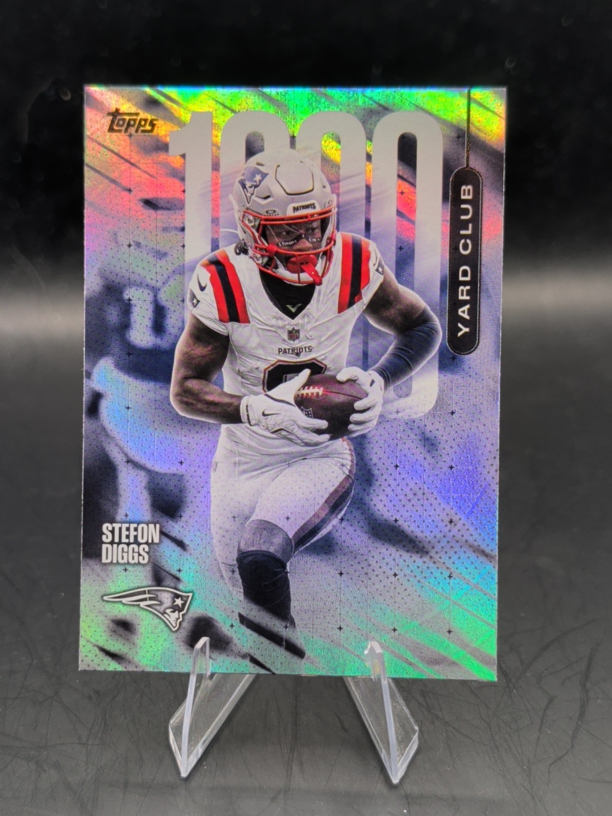 Stefon Diggs 1000 Yard Club 2026 Topps #1YC-18 Flagship Patriots