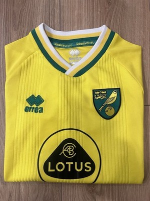 Youth Errea Norwich City FC 2020- 21 Home Soccer Jersey | Size 28 | Yellow