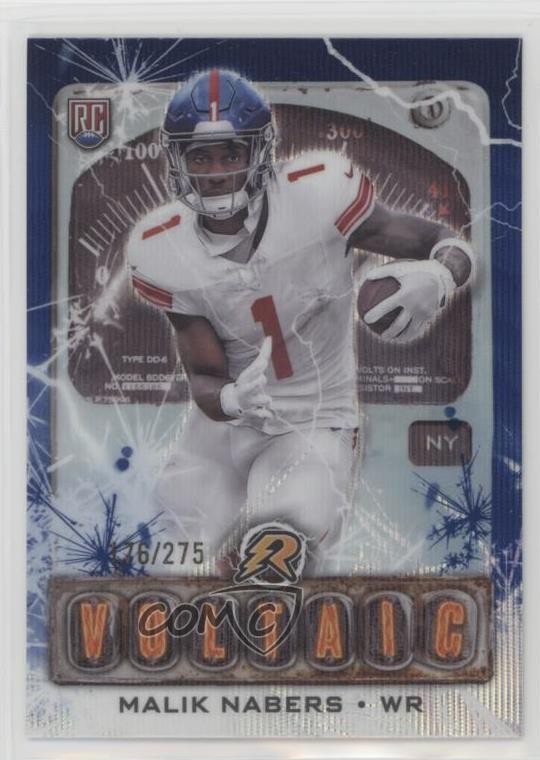 2024 Resurgence Voltaic Navy Surge Refractor /275 Malik Nabers Rookie RC 19l7