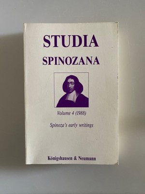 Spinoza's early writings (=Studia Spinozana, 4 (1988)). Mignini, F. (et al.):
