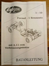 Carson Formula 1 auto da corsa istruzioni 1:10 mega rarità