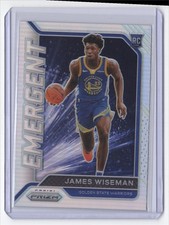 -2020-21 Panini Prizm Emergent Silver James Wiseman Rookie Golden State Warriors