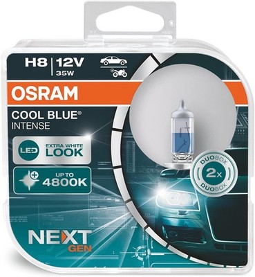 Osram 64212CBN-HCB Cool Intense H8, bis zu 4.800K, Halogen Scheinwerfer-Lampe