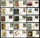 37 French First Day Covers 1961-70, Painting series - A lovely Group of Covers
