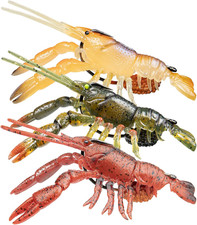 Easy Catch Pre-Rigged Soft Fishing Lures, Super Durable TPE Swimbaits for More B