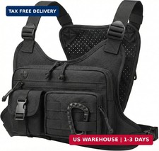Tactical Chest Bag for Men Women - Running Vest Phone Holder  Workout Chest Rig
