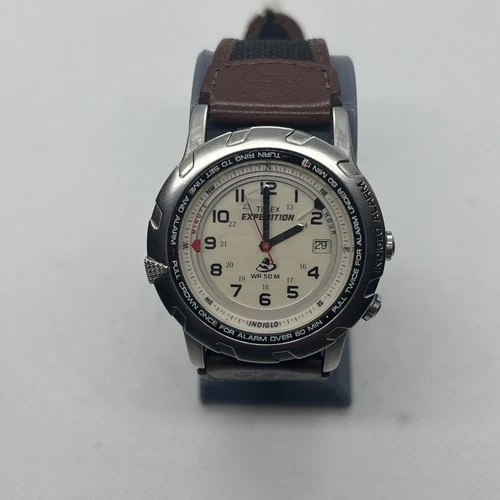 Vintage Timex Expedition Men's Watch T43391 Shenmue - Runs - Alarm Not Working