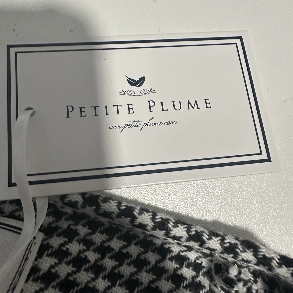 NWT Petite Plume Girls West End Houndstooth Seraphina Nightgown Size 14 Flannel - Image 4 of 4