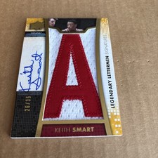 2014 UD Lettermen AUTO JSY LETTER SP /35 Keith Smart #LL-KS Indiana Card (f5)