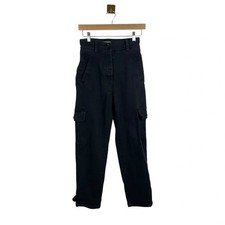 Aritzia Wilfred Modern Twill Cargo Pants in Black Size 2