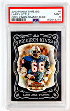 2010 Panini Threads Gridiron Kings Larry Little Framed Blue /50 PSA 9 Dolphins