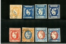 Romania #37-42, 38a & 38b, 42a (R446) Comp 1969 Prince Carol, U,FFVF,CV$339.00
