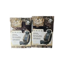 Set 2 Realtree Camo Low-back Seat Cover New Lot Adjustable Car Suv Truck Van