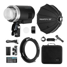 Flashpoint XPLOR 300 Pro TTL R2 Monolight, Bundle with 24" PS-B24K ParaSnap Octa