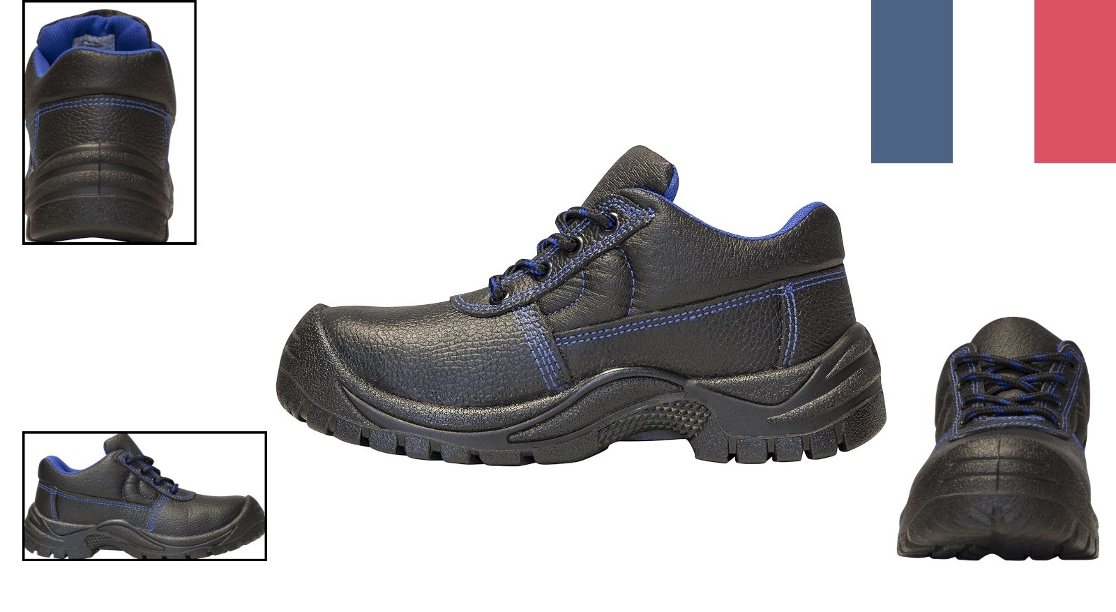 Chaussures de sécurité cuir S3 pour chantiers extérieurs et sols humides en 47
