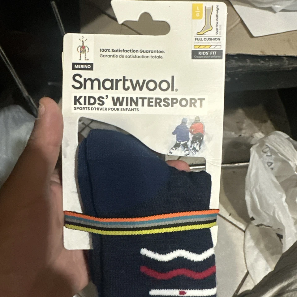 Smartwool Kids Wintersport Full Cushion Merino Wool Blend Socks M NWT - Image 2 of 3