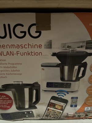 Quigg Küchenmaschine mit Kochfunktion, Waage, Dampfgaraufsatz, Garkorb WLAN +++