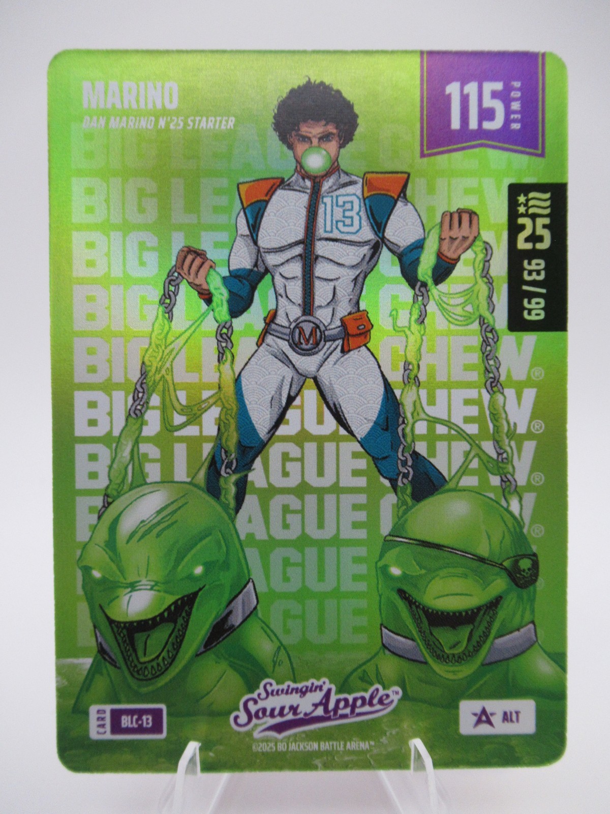 2025 Bo Jackson Battle Arena Dan Marino Big League Chew #93/99 National Promo