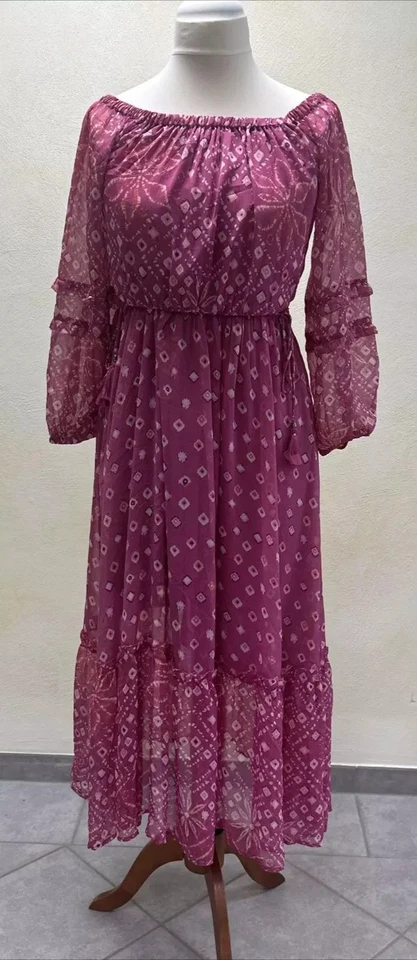 Pepe Jeans MARLENE Pink Gr. M Damen Maxikleid langes Kleid UVP: 99,90€ (S/2816) - Bild 4 von 4