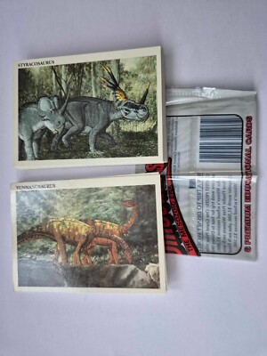 Dinosaurier Das Mesozoikum Sammelkarten Komplettsatz 50 Stück und Leerpaket