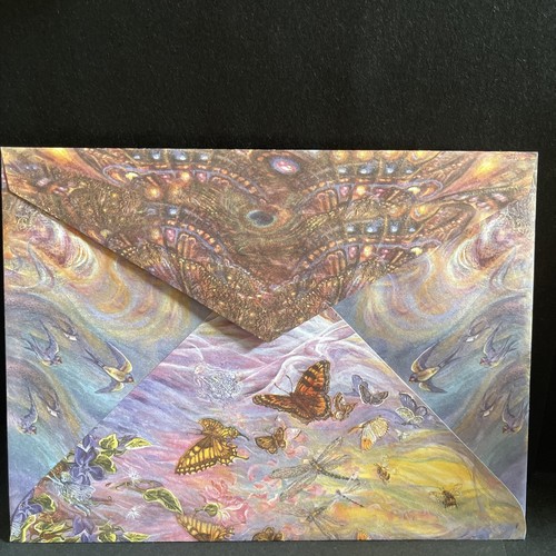 Josephine Wall Blank Card Bubble Flower Fairy blowing Magic Bubbles w/Matching E - Picture 9 of 9