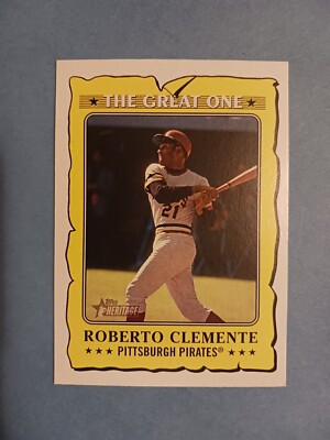 2021 Topps Heritage #GO-14 Roberto Clemente The Great One Pittsburgh Pirates 