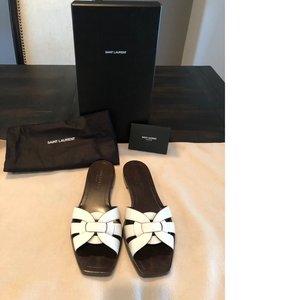 ysl tribute sandal white