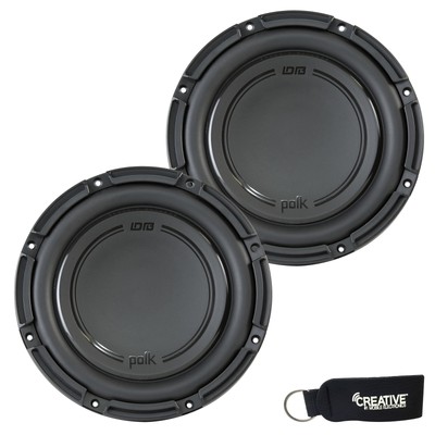 Polk Audio -Two DB1042SVC 10'' Single 4 Ohm Voice Coil Subs Marine Certified