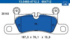 Brake pad set, disc brake ATE 13.0460-4712.2