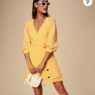 gold balloon sleeve dress Cynthia Bandage Dress – MLH Online main image 0