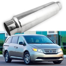 2.5" ID/OD Exhaust Turbine Muffler Resonator 16" Length For Honda Odyssey 3.0L