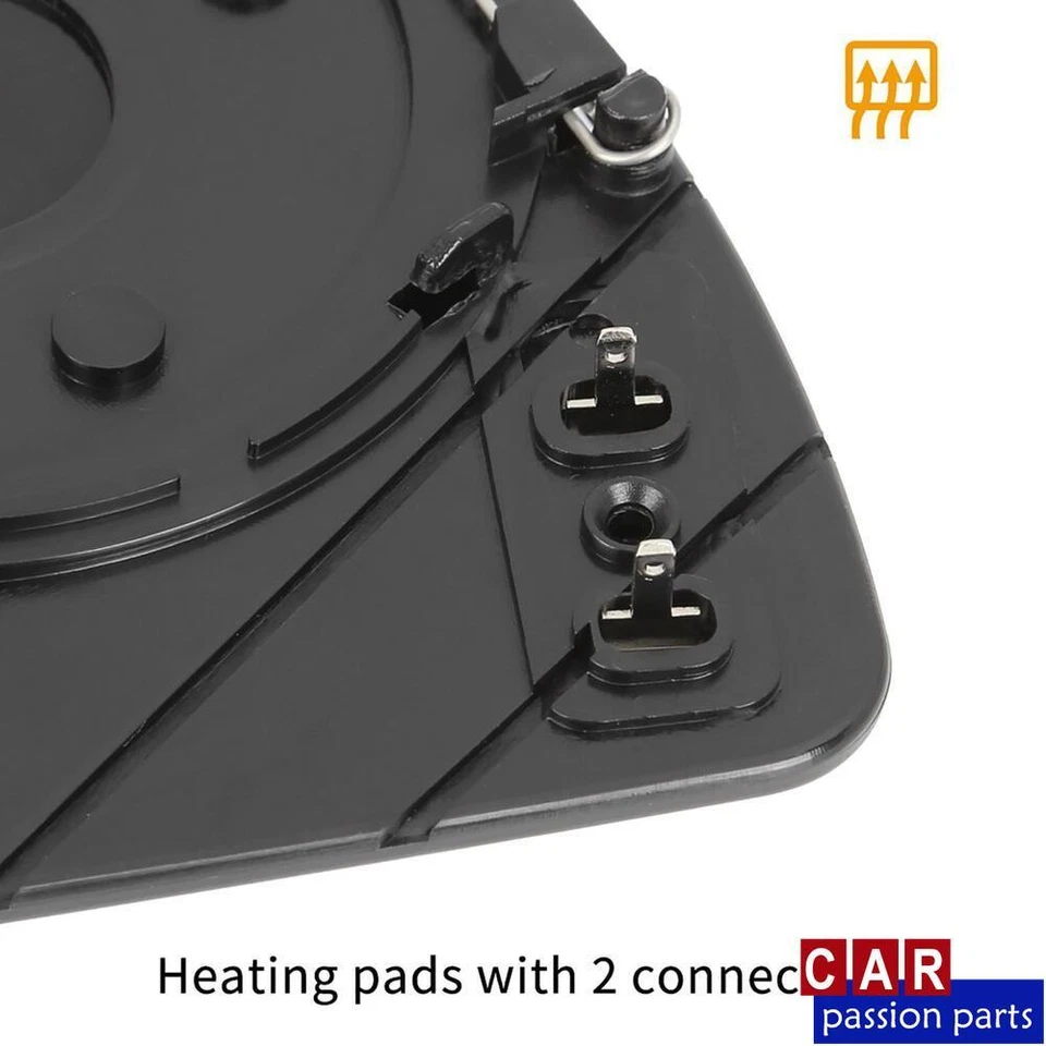 Espejo de vidrio térmico con placa de respaldo lado del pasajero para Mercedes-Benz E500 E550 Foto 4 de 4