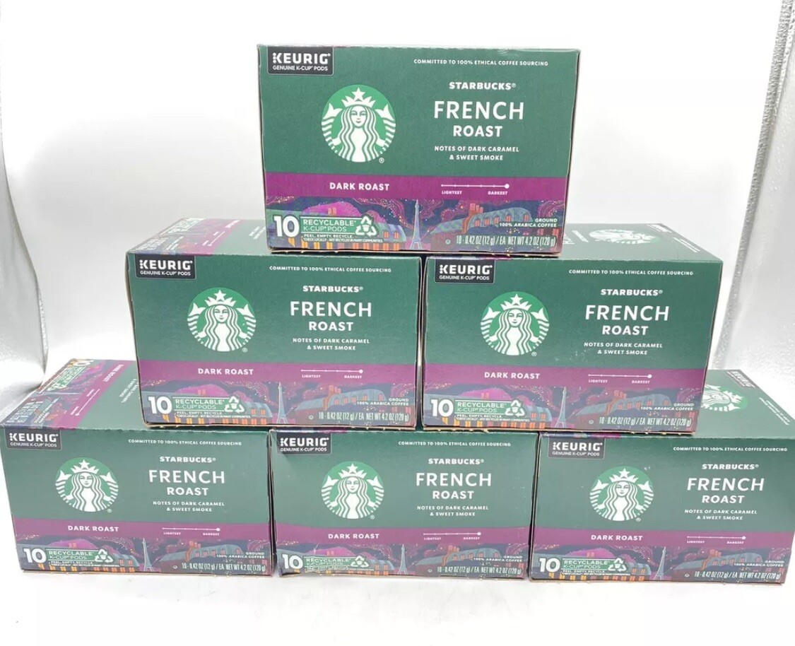 Starbucks French Roast Coffee Dark Roast K-Cup 60 ct Keurig Coffee
