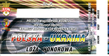 World Cup 2002 Qualifier Match ticket Poland-Ucraine