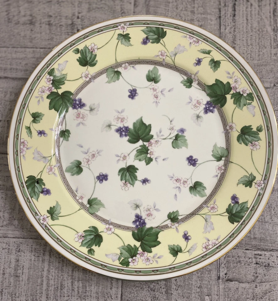 "Plato de pastel Andrea by Sadek vintage nuevo en caja y servidor porcelana adorno dorado 10,75""" Foto 2 de 4