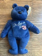 1999 Plush Toy Bear Dale Earnhardt Jr 23 Karat Gold'n Bears with tag. Pre-owned