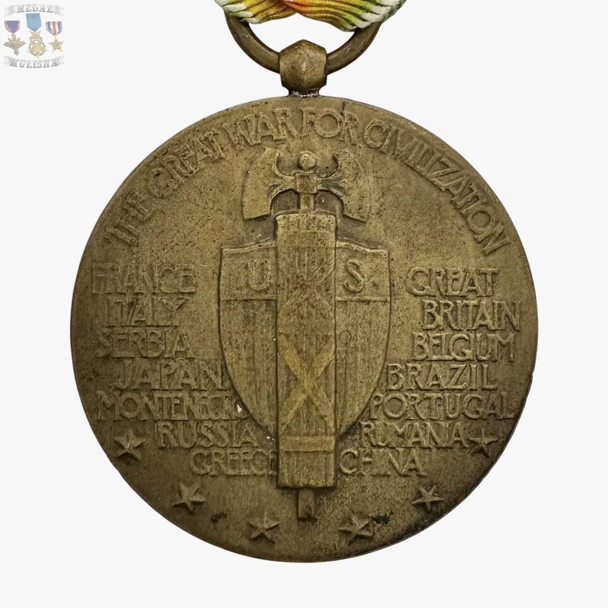 WW1 US NAVY VICTORY MEDAL ESCORT CLASP BAR WWI GREAT WAR FOR