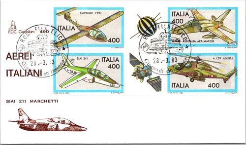 Italy FDC 1983 - Italian Aircraft - Rome - F42713