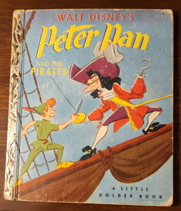  Vintage Walt Disney Peter Pan And The Pirates Little Golden Book 1952  1st Ed