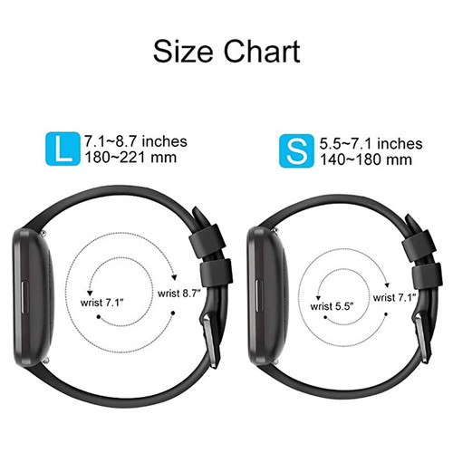 Band Silikon für Fitbit Versa 2 \ Versa \ Versa Lite Ersatzarmband Armband - Bild 4 von 25