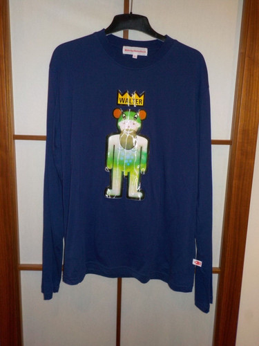 Walter Van Beirendonck Skin King Winter 2008/09 Vintage WVB LS Shirt Plum Blue XL