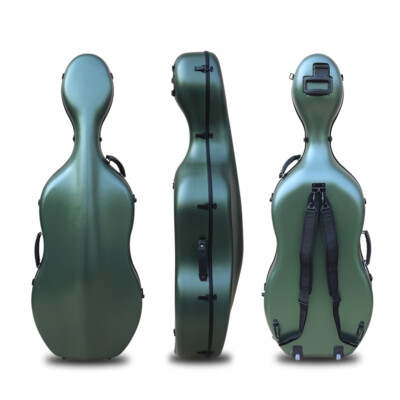 #Deal 4/4 Cello Case with Wheels,straps Hard Waterproof Lightweight