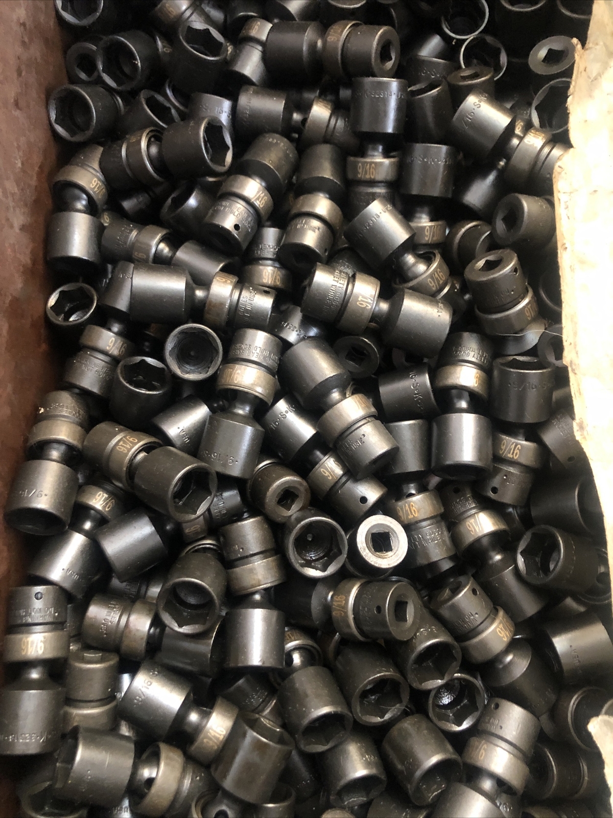 100 9/16” Std SK Tools Universal Flex Swivel Impact Sockets 6pt 1/4” Drive 32318