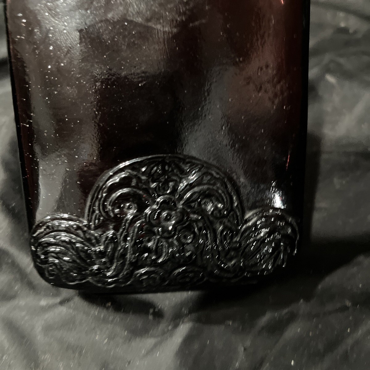 vidrios de levante spain hand blown enbossed bottle 6x3,5 in | eBay