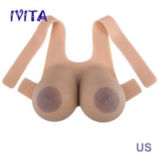Artificial Boobs EE Cup Big Areola Full Silicone Breast Forms For Crossdressers
