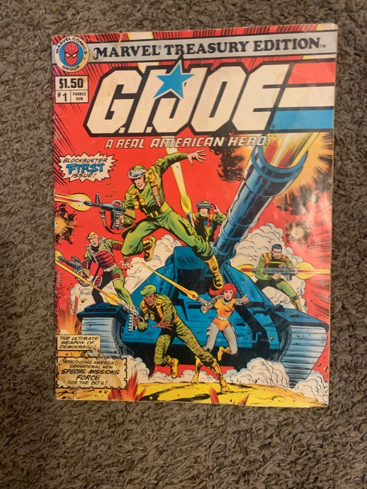 G I Joe comic book #1. Marvel comics. First issue 