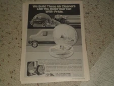 1978 CAL CUSTOM AIR CLEANERS AD / ARTICLE