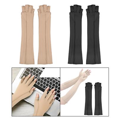 Lange Kompressionshandschuhe Fitnesshandschuhe für Outdoor Sport Computer Arbeit
